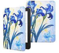 MoKo Funda Compatible con 6" Nuevo Kindle(11ª Generación 2024/2022) & Versión Internacional, Carcasa Ligera Cubierta con Auto Activación/Reposo para Kindle 2024 11ª Generación e-Reader, Iris Azul