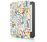 MoKo Funda Compatible con 6" Nuevo Kindle(11ª Generación 2024/2022) & Versión Internacional, Carcasa Ligera Cubierta con Auto Activación/Reposo para Kindle 2024 11ª Generación e-Reader, Flores