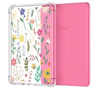 MoKo Funda Compatible con 7 Pulgadas Kindle Paperwhite (12.ª generación) 2024 / Kindle Colorsoft Signature Edition 2024, Cubierta Ultra Delgada Estuche Carcasa TPU Transparente, Claro & Flor