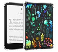 MoKo Funda Compatible con 7 Pulgadas Kindle Paperwhite (12.ª generación) 2024 / Kindle Colorsoft Signature Edition 2024, Cubierta Ultra Delgada Estuche Carcasa TPU Transparente, Deslumbra Flor