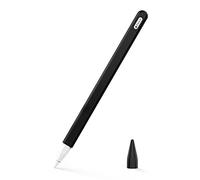 Moko Funda Compatible con Apple Pencil 2ª Generación, 2 Piezas Funda Pencil y Cubierta Nib Silicona para Apple Pencil 2ª Generación - Negro