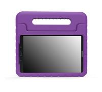 MoKo Funda Compatible con Galaxy Tab A 10.1, Carcasa Protectora para Niños Infantil Antigolpes con Mango Convertible para Samsung Galaxy Tab A 10.1" 2016 (SM-T580/T585), Morado