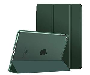 Moko Funda Compatible con iPad de 9ª generación 2021/8ª generación 2020/7ª generación 2019, iPad 10.2 - Funda Delgada con Soporte Inteligente con Protector Trasero translúcido Esmerilado, Verde