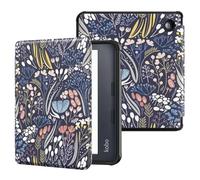 MoKo Funda Compatible con Kobo Libra Colour 7" 2024, Carcasa Delgada y Ligera de TPU con Auto Reposo/Activación Cubierta Inteligente Protectora para Kobo Libra Colour 2024, Noche Azul