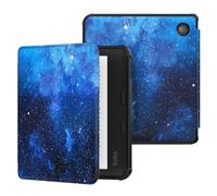 MoKo Funda Compatible con Kobo Libra Colour 7" 2024, Carcasa Delgada y Ligera de TPU con Auto Reposo/Activación Cubierta Inteligente Protectora para Kobo Libra Colour 2024, NochedeEstrellaAzul