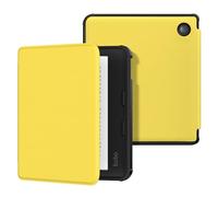 MoKo Funda Compatible con Kobo Libra Colour 7" 2024, Carcasa Delgada y Ligera de TPU con Auto Reposo/Activación Cubierta Inteligente Protectora para Kobo Libra Colour 2024, Papaya Amarillo