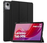 MoKo Funda Compatible con Lenovo Tab M11 (TB330FU/TB330XU) 2024 Tableta, Ultra Slim Ligera Función de Soporte Protectora Plegable Smart Cover Cubierta Durable Auto Sueño/Estela, Negro