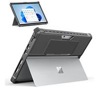 MoKo Funda Compatible con Microsoft Surface Pro 8-13" Pantalla Táctil Tableta, Cubierta Funda con Correa de Mano y Protección Completa de Esquinas Compatible con Type Cover Teclado, Gris Oscuro
