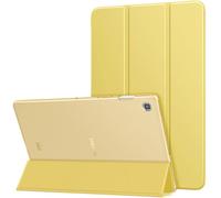MoKo Funda Compatible con Samsung Galaxy TabS5e 2019,Ultra Delgado Función de Soporte Protectora Plegable Cubierta Inteligente Trasera Transparente para Galaxy TabS5e SMT720/SMT725 2019,Amarillo Claro