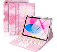 MoKo Funda con Teclado táctil para iPad (A16) 11ª/10ªgeneración, Coreopsis