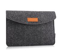 MoKo Funda de Fieltro 7-8 Pulgadas, Sleeve Bag Maletín de Carpeta Cover Case para con Card Slot y Bolsillos Compatible con iPad Mini (6ª Gen) 8,3" 2021, Gris Oscuro