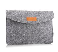 MoKo Funda de Fieltro 7-8 Pulgadas, Sleeve Bag Maletín de Carpeta Cover Case para con Card Slot y Bolsillos Compatible con iPad Mini (6ª Gen) 8,3" 2021, Gris Claro