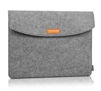 MoKo Funda de Fieltro para Tableta 13" | Compatible con iPad Pro 13 M5, iPad Air 13 M4, iPad Pro 12.9 M2/M1, Surface Laptop Go y Galaxy Tab S8+/S9+, Gris Oscuro