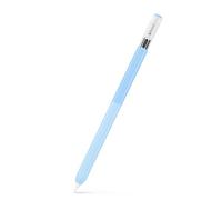 MoKo Funda de Silicona para Apple Pencil (USB-C), Funda Protectora con Color Degradado, Compatible con iPencil Magnético, Agarre, Tapa Transparente, Degradado Azul Cielo