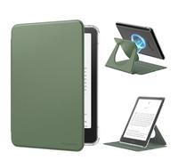 MoKo Funda Giratoria 360°para 7" eBook Reader 12ª Gen 2024, Trasera Transparente Funda Magnética Desmontable con Soporte Ajustable Auto Activación/Reposo, No para TCL Remarkable Kobo, Celadon