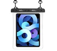 MoKo Funda Impermeable Tableta, Bolsa Impermeable Universal IPX8 Compatible con iPad 9ª 2021, iPad Mini 6, iPad Air 5/4 10.9, Air 3 10.5, iPad Pro 11/10.5, iPad 10.2/9.7, Galaxy Tab A7/A8, Claro