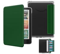 MoKo Funda Magnética Desmontable para 7" E-Reader 12.ª Gen 2024 y Color 2024/2025, Cubierta Trasera a Prueba de Arañazos Ligera con Auto Sueño/Estela, No Apto con BOOX y Kobo, Hoja de Loto Verde