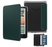 MoKo Funda Magnética Extraíble para 7" Kindle Paperwhite 12ª Generation 2024 & Kindle Colorsoft 2024/2025,Luz Trasera Ultraligera a Prueba de Arañazos y Funda con Auto Wake/Sleep, Verde Noche