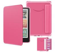 MoKo Funda Magnética Extraíble para 7" Kindle Paperwhite 12ª Generation 2024 & Kindle Colorsoft 2024/2025,Luz Trasera Ultraligera a Prueba de Arañazos y Funda con Auto Wake/Sleep, Frambuesa