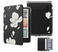 MoKo Funda Magnética Extraíble para 7" Kindle Paperwhite 12ª Generation 2024 & Kindle Colorsoft 2024/2025,Luz Trasera Ultraligera a Prueba de Arañazos y Funda con Auto Wake/Sleep, Magnolia