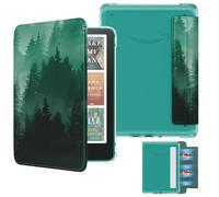 MoKo Funda Magnética Extraíble para 7" Kindle Paperwhite 12ª Generation 2024 & Kindle Colorsoft 2024/2025,Luz Trasera Ultraligera a Prueba de Arañazos y Funda con Auto Wake/Sleep, Bosque Verde