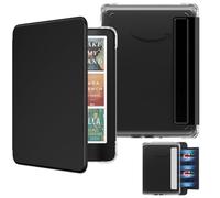 MoKo Funda Magnética Extraíble para 7" Kindle Paperwhite 12ª Generation 2024 & Kindle Colorsoft 2024/2025,Luz Trasera Ultraligera a Prueba de Arañazos y Funda con Auto Wake/Sleep, Denim Negro