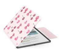 MoKo Funda Magnética para Kindle Scribe 11" (3ª Generación) y Kindle Scribe Colorsoft (1ª Generación), Funda de Folio Premium de PU con Cierre de lápiz y Auto Sueño/Estela, Cereza y Arco