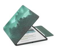 MoKo Funda Magnética para Kindle Scribe 11" (3ª Generación) y Kindle Scribe Colorsoft (1ª Generación), Funda de Folio Premium de PU con Cierre de lápiz y Auto Sueño/Estela, Bosque Verde