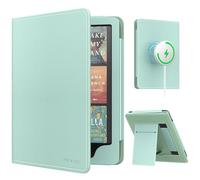 MoKo Funda Magnético para 7"/6,8" Kindle Paperwhite Signature Edition(12ª/11ª Gen-2024/2022) y Kindle Colorsoft, Compatible con iPhone Magsafe para Samsung/Anker Carga Inalámbrica, Agave Verde
