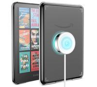 MoKo Funda Magnético para 7" Kindle Paperwhite Signature Edición(12ª Generación-2024) y Kindle Colorsoft Compatible con Magsafe, Funda Protectora de PC, Transparente y Ultrafina, Claro
