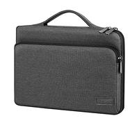 MoKo Funda Ordenador Portátil 9-11", Bolsa Compatible con iPad Air 5 10.9‘’ 2022 Galaxy Tab S8+ 12.4" iPad 9ª Gen 10,2"/Air 4 10.9, iPad 9.7, Galaxy Tab A 10.1, Regalos del Día del Padre,Negro + Gris