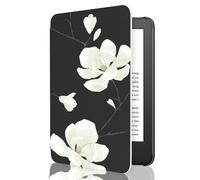 MoKo Funda para 6" Amazon Kindle 11ª Generación 2024/2022,Magnolia | Carcasa Ligera Cubierta, Auto Activación/Reposo para Kindle 2024/2022 11ª Generación e-Reader