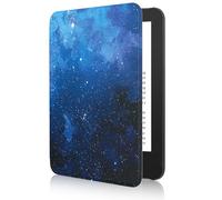 MoKo Funda Compatible con 6" Nuevo Kindle(11ª Generación 2024/2022), Carcasa Ligera Cubierta con Auto Activación/Reposo para e-Reader, NochedeEstrella Azul