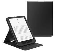 MoKo Funda para 7"/6.8" Kindle Paperwhite (12ª/11ª Gen.,2024/2021)&Kindle Colorsoft Signature Edition(1ª Generación.,2024), Carcasa Protectora Soporte Tapa Vertical con Auto Activación/Reposo, Negro