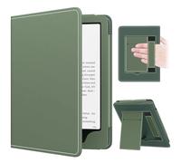 MoKo Funda para 7"/6.8" Kindle Paperwhite(12th/11th Generation-2024/2021), PU Estuche Niño con Correa de Mano para Kindle Paperwhite Edición de Firma, Auto Sueño/Estela, Celadon