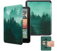 MoKo Funda para 7" Ebook Reader(12.ª Generación 2024) y Colorsoft Signature Edition 2024,Funda Ligera con Correa de Mano Auto Sueño/Estela,No Compatible con Kobo Aura 2/Remarkable, Bosque Verde