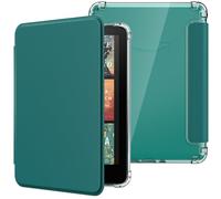 MoKo Funda para 7" Kindle Paperwhite 12ª Gen 2024&Colorsoft 2024/2025, Cubierta Ultra Delgada Estuche Carcasa TPU Transparente Trasera Auto Activación/Reposo, No Compatible con KOB y BOOX, Verde Jade