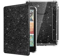 MoKo Funda para 7" Kindle Paperwhite 12ª Gen 2025/2026 & Kindle Colorsoft 2024/2025, Brillo Claro Cubierta Trasera de TPU Flexible con Carcasa Ligera, No Apta para Kobo, Negro Brillo