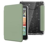 MoKo Funda para 7" Kindle Paperwhite 12ª Gen 2025/2026 & Kindle Colorsoft 2024/2025, Brillo Claro Cubierta Trasera de TPU Flexible con Carcasa Ligera, No Apta para Kobo, Celadon