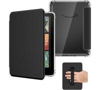 MoKo Funda para 7" Kindle Paperwhite 12ª Gen 2025/2026 & Kindle Colorsoft 2024/2025, Funda Trasera Transparente de TPU Flexible Suave con Correa de Mano, No Apta para Kobo, Negro