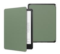 MoKo Funda para 7" Kindle Paperwhite 12ª Generación 2024 & Kindle Colorsoft Signature Edition 2024, PC Estuche Carcasa Estilo Niños con Auto Sueño/Estela, Celadon