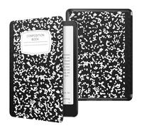 MoKo Funda para 7" Kindle Paperwhite 12ª Generación 2024 & Kindle Colorsoft Signature Edition 2024, PC Estuche Carcasa Estilo Niños con Auto Sueño/Estela, Notebook Negro