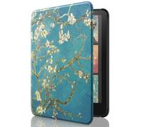MoKo Funda para 7" Kindle Paperwhite (12ª Generación 2024) y Kindle Colorsoft Signature Edition 2024, Ligera con Auto Wake/Sleep, Bloom de Albaricoque