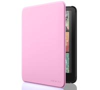 MoKo Funda para 7" Kindle Paperwhite (12th Generation-2024) and Kindle Colorsoft Signature Edition 2024, Funda Ligera con Auto Wake/Sleep para Kindle Paperwhite 2024, Flor Rosa