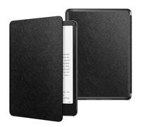 MoKo Funda para 7" Kindle Paperwhite 12th Generation 2024&Kindle Colorsoft Signature Edition 2024, PC Estuche Carcasa Estilo Niños con Auto Sueño/Estela, Negro