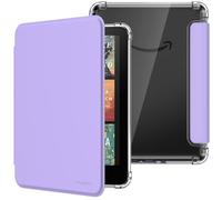 MoKo Funda para 7" Kindle Paperwhite 12th Generation 2024&Kindle Colorsoft Signature Edition, Cubierta Ultra Delgada Estuche Carcasa TPU Transparente Trasera Auto Activación/Reposo, Lila Púrpura
