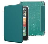 MoKo Funda para 7" Kindle Paperwhite 2024 12ª Gen & Kindle Colorsoft 2024/2025, Brillo Claro Cubierta Trasera de TPU Flexible con Carcasa Ligera, No Apta para Kobo, Verde Jade