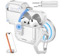 MoKo Funda para AirPods 4 con Cierre 2024, Blanco