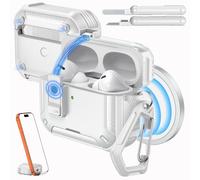 Moko Funda para AirPods Pro 2 con Cierre, Blanco