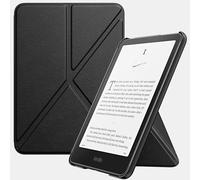 MoKo Funda para All-New 7" Kindle Paperwhite (12th Generation-2024) and Kindle Colorsoft Signature Edition 2024, Funda de Soporte Origami con Carcasa Trasera Magnética de PC, Negro